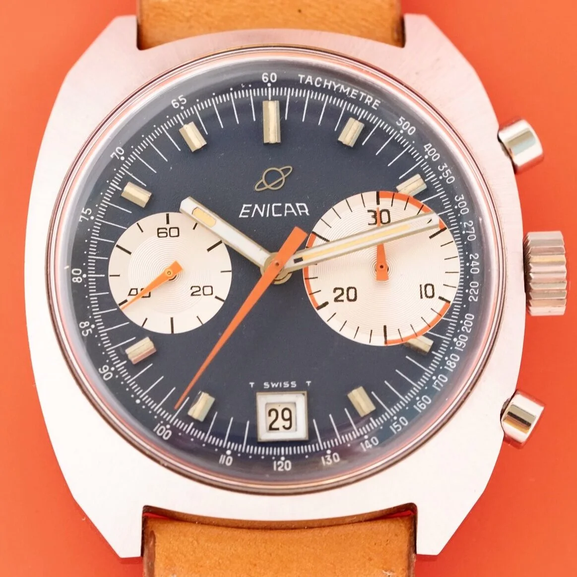 Enicar 'Big Eye' Chrono — Wind Vintage